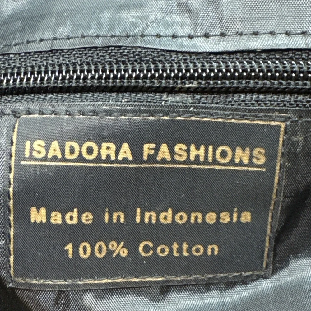 Isadora Fashions Indonesia Handbag Mini Duffel Purse Quilted 100% Cotton